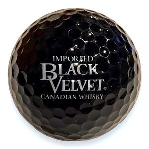 Pair of BLACK VELVET Canadian Whisky Golf Balls - Unused!